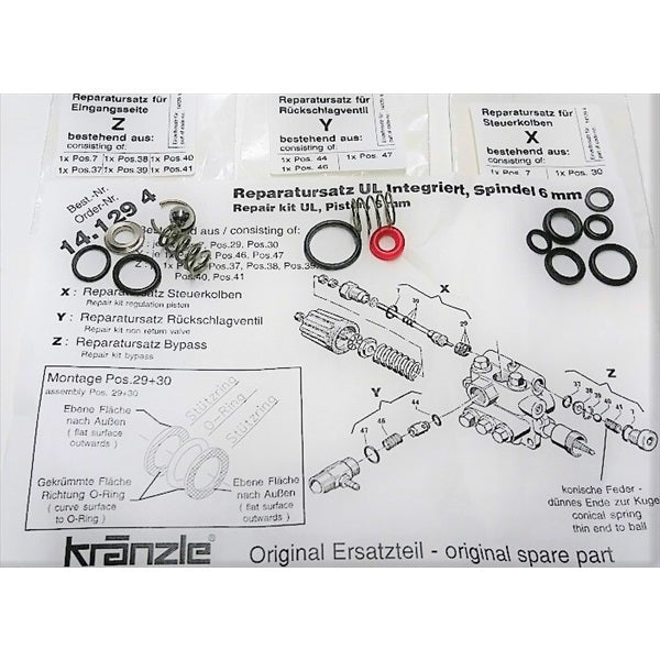 Kränzle Repairkit ULH 250 integr. AP pomp (14129.4)