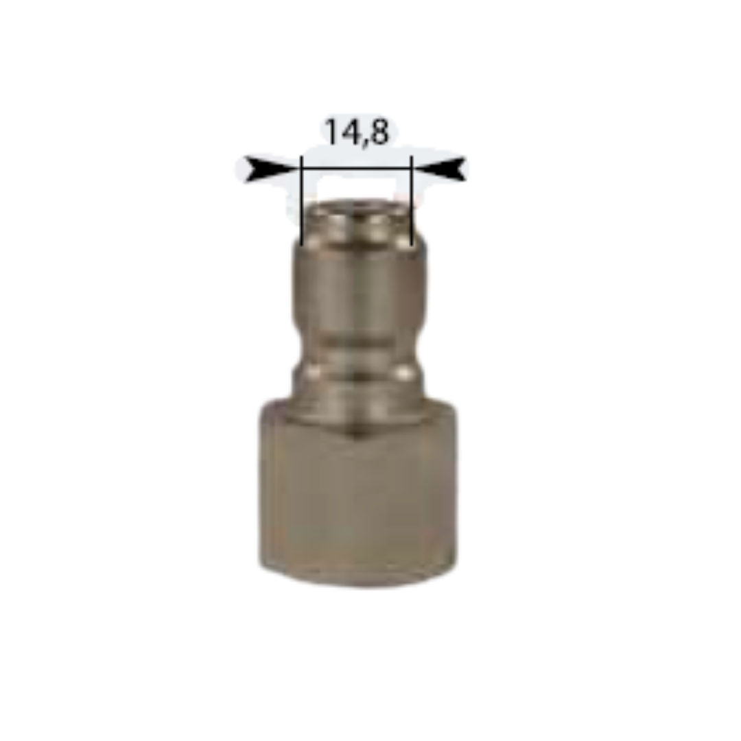 SP-20 Plug 3/8" binnendraad (F) – Mannelijke snelkoppelingsplug 14,8 mm