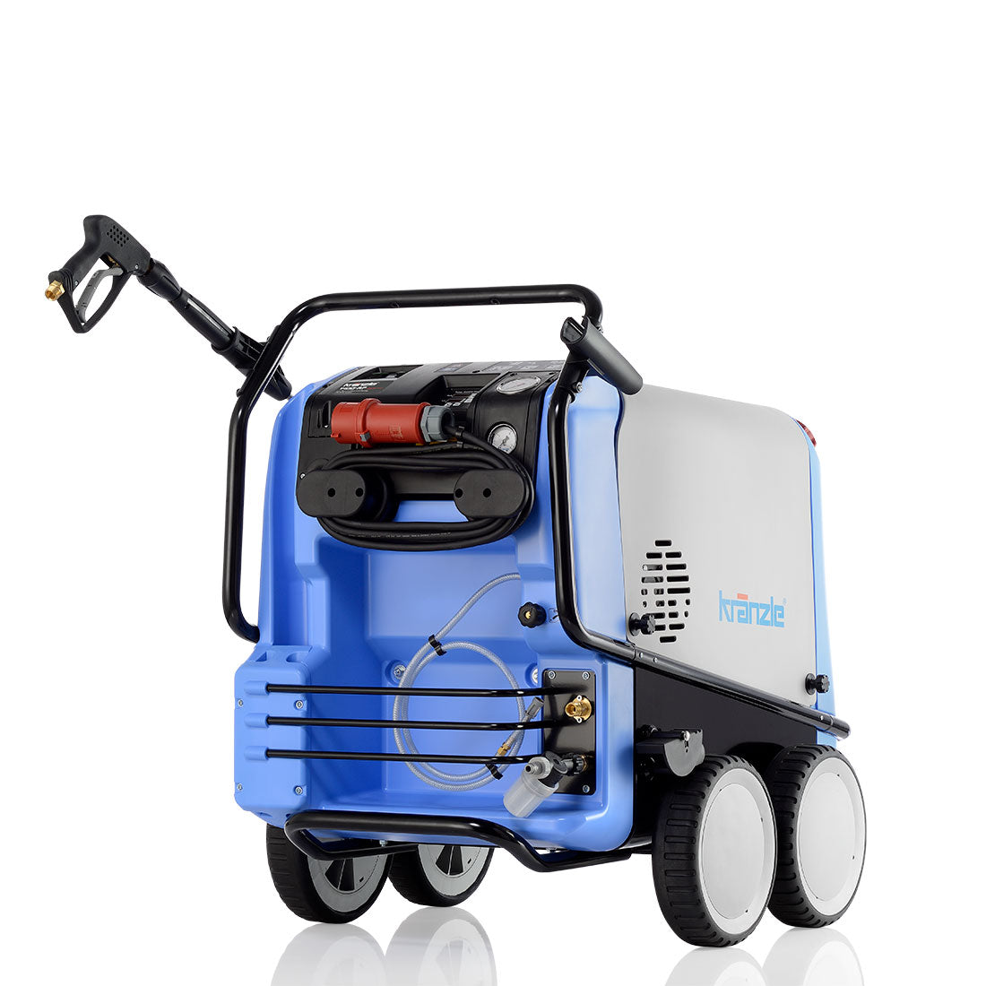 Kränzle Therm 1400 RP zonder haspel met accessoires vooraanzicht