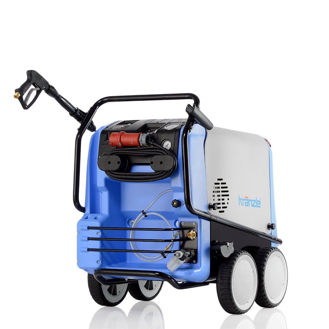 Kränzle Therm 1600 RP zonder haspel met accessoires vooraanzicht