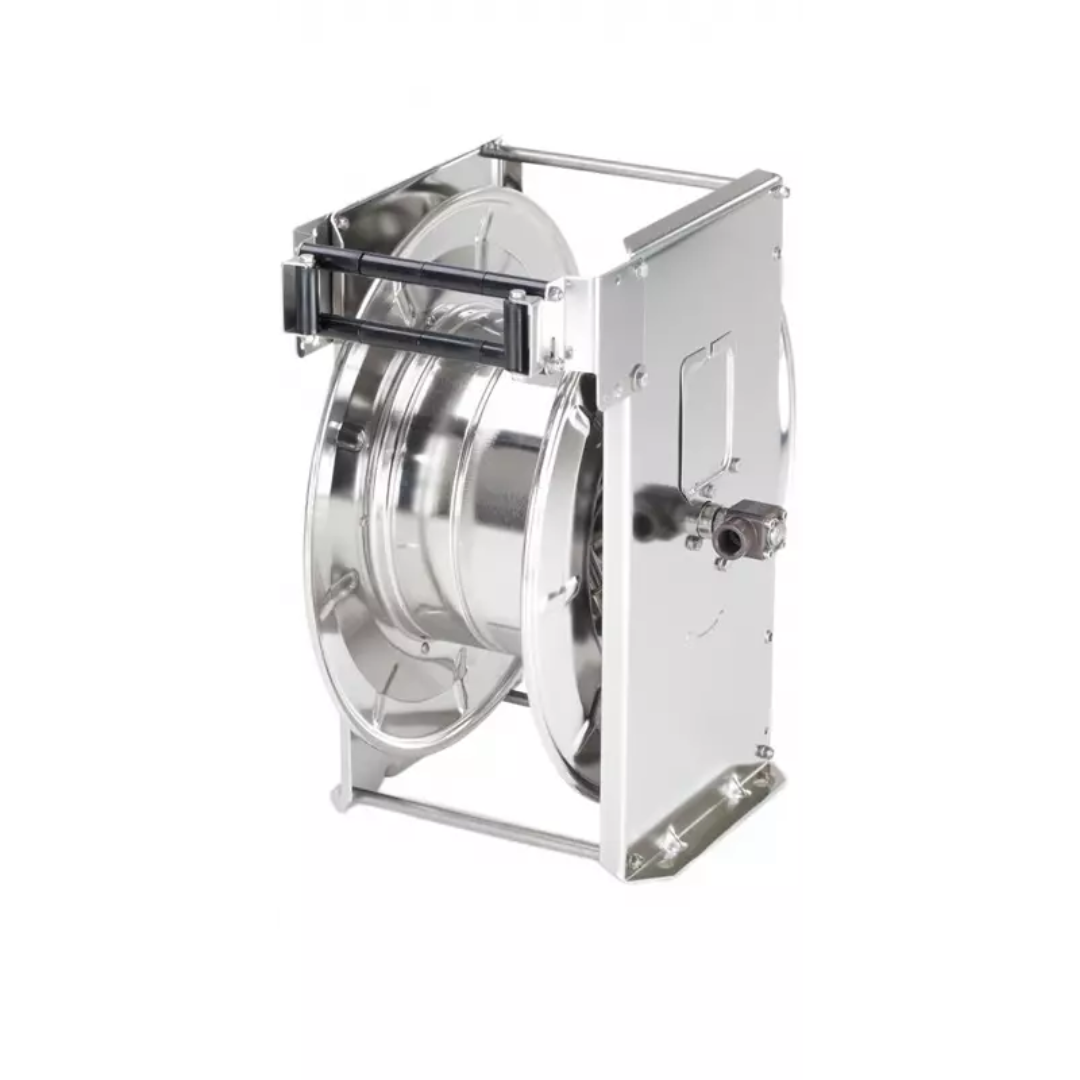 TEHA ST40/10/2e automatische slanghaspel RVS 3/8” – 40m 300 bar