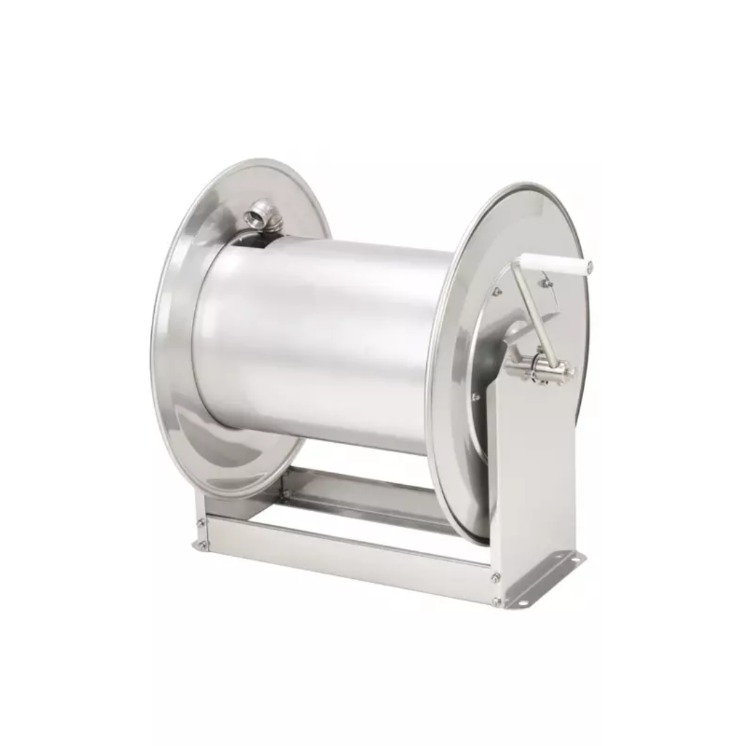 TEHA STKi2 40/12 RVS manuele slanghaspel 1/2” – 70m hogedruk