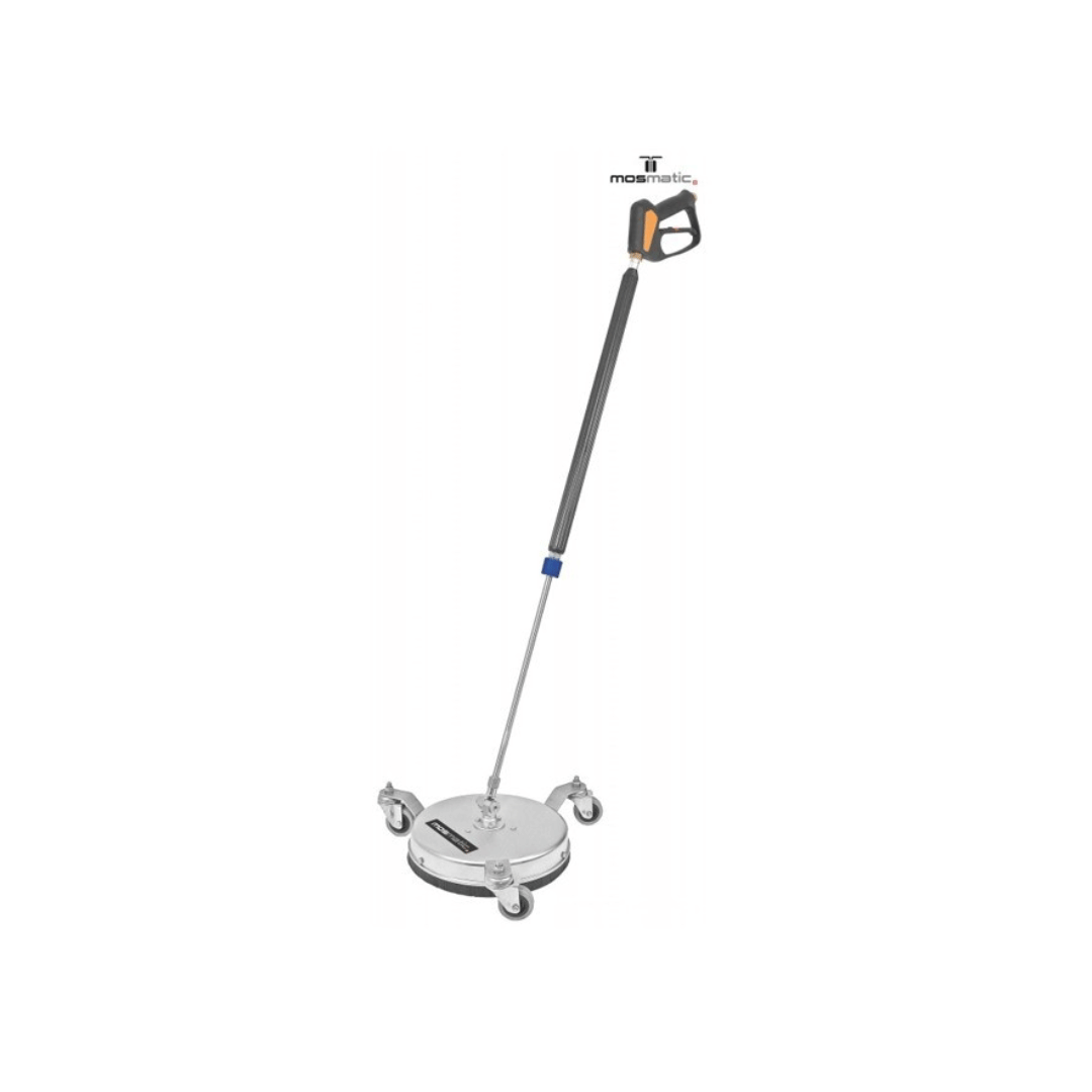 Mosmatic FL-ER 300 oppervlaktereiniger 300 mm met KDYF toggle swivel en inox zwenkwielen