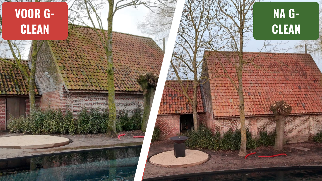 Groenaanslag verwijderen met product UCO G-Clean