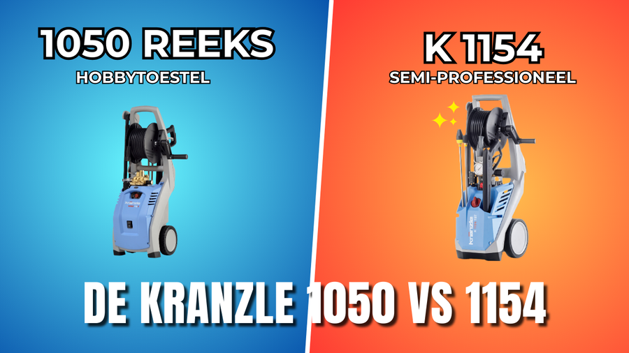 Kränzle 1050 vs 1154 hogedrukreiniger vergelijking pomp en bouwkwaliteit