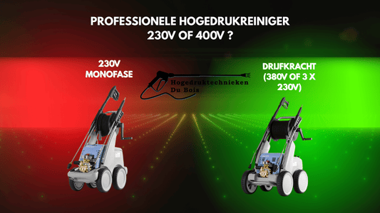Professionele hogedrukreiniger kiezen: 230V of 400V?