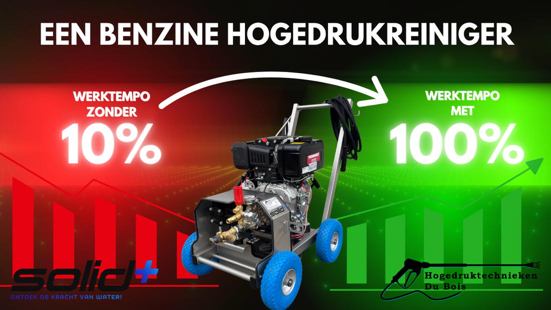 Professionele hogedrukreiniger op benzine kiezen: Honda, debiet en autonomie