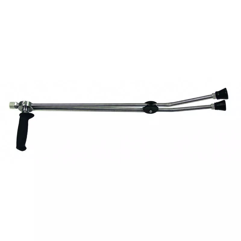Dubbellans 660 MM met draaihandgreep inox (zonder HD sproeier) (M22 diep)

