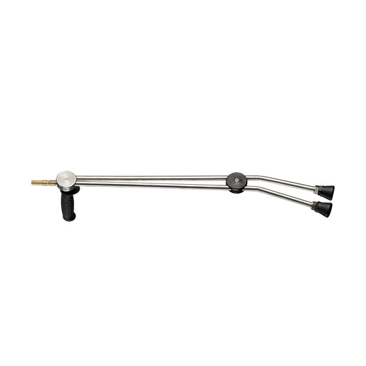 Kränzle dubbellans 660mm inox D12 met draaihandgreep - Dubbellans 660 MM inox met draaihandgreep (zonder sproeier) met steeknippel D12
