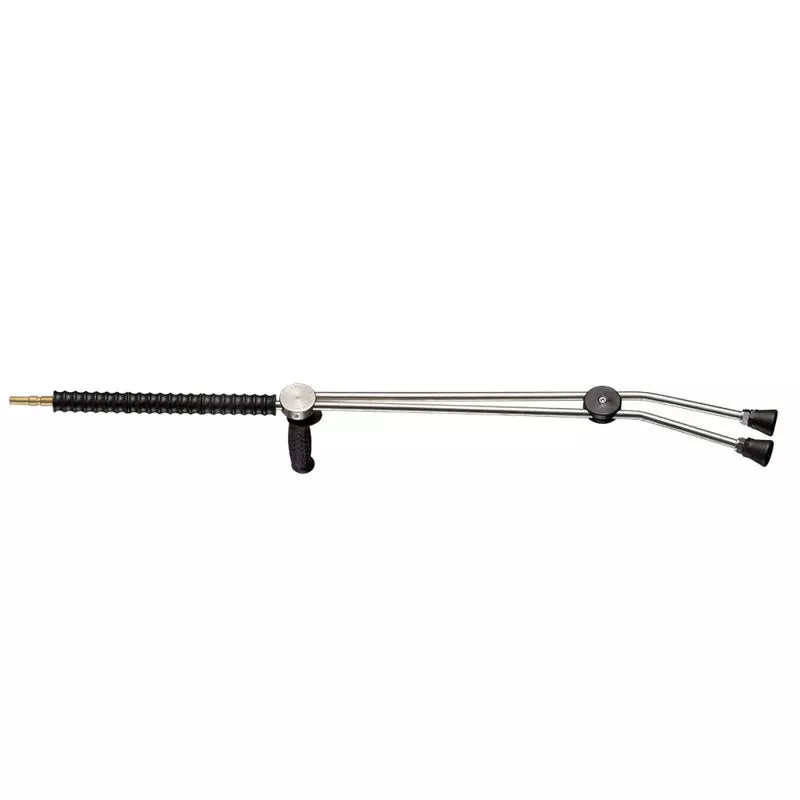 Kränzle dubbellans 1000mm inox D12 met draaihandgreep - Dubbellans 1.0 M inox met draaihandgreep (zonder sproeier) met steeknippel D12
