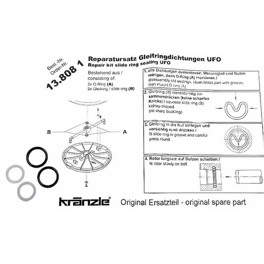 Kränzle Dichting radial 12 MM (set) - ufo (13808.1)