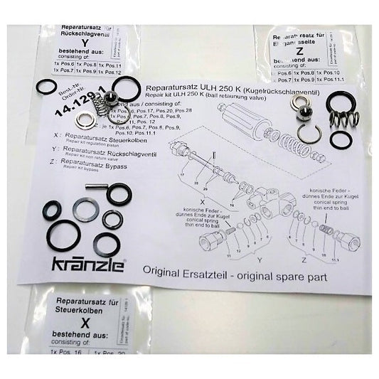 Kränzle Repairkit UL 250 (inox kogel) (14129.1)