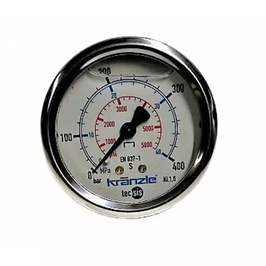 Kränzle manometer 0-400 bar glycerine gevuld