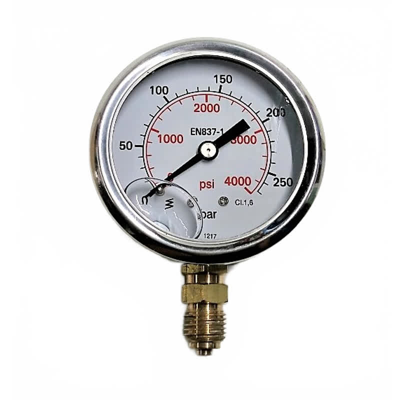 Kränzle Manometer 250 bar 63MM 1/4" (radiaal) (15039.7)