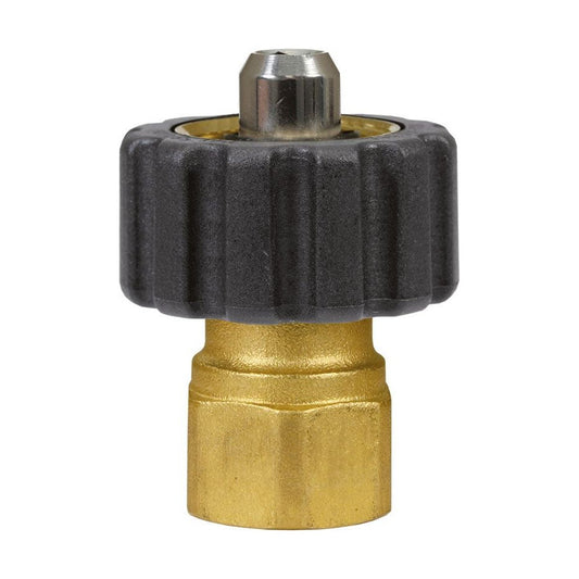 ST-241 koppeling wartel naar 1/4 binnendraad van R+M Suttner, messing hogedrukkoppeling, SKU 200241500