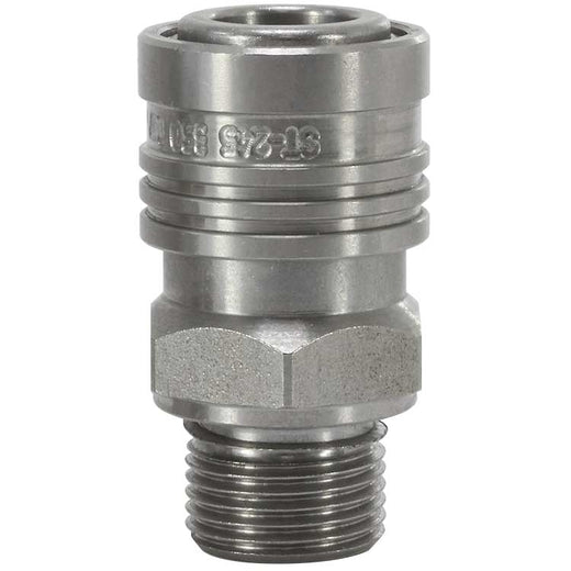 ST-245 koppeling 3/8" buitendraad RVS