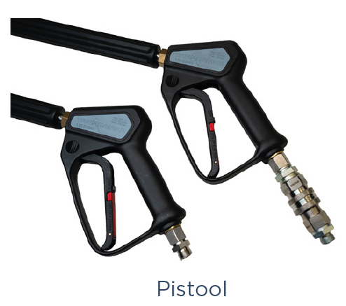 Pistool met vaste vlakstraallans (1200mm)