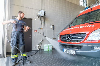 Kränzle automatische slanghaspel DN10 – 20m inox met zwenkvoet