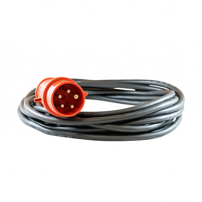 Kränzle Kabel (8M - 4G2,5) met stekker 5P16A rood (44036)