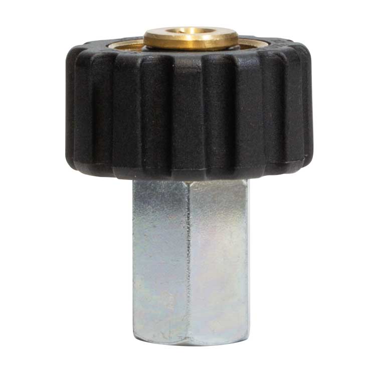 M22 wartelkoppeling met binnendraad – messing (400 bar)