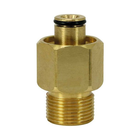 R+M Suttner TR22 binnendraad x M22x1,5 buitendraad aftermarket-adapter, geschikt voor specifieke Kärcher Professional TR22-aansluitingen, SKU 565681
