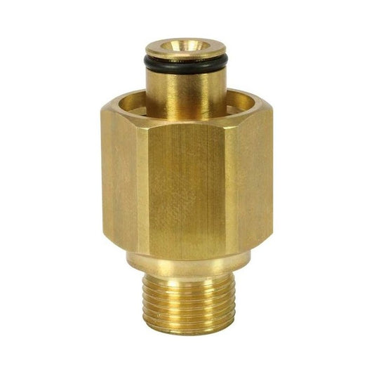 R+M Suttner TR22 binnendraad x 3/8" buitendraad aftermarket-adapter, geschikt voor specifieke Kärcher Professional TR22-aansluitingen, SKU 565683