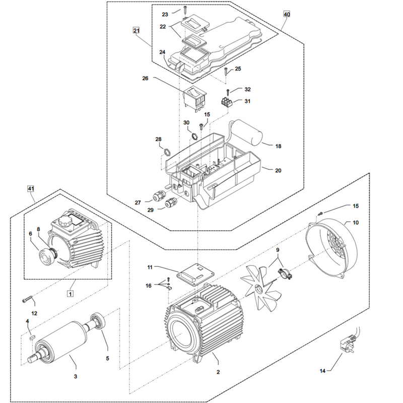 Kränzle K 2160 TST (60402.0) - Motor