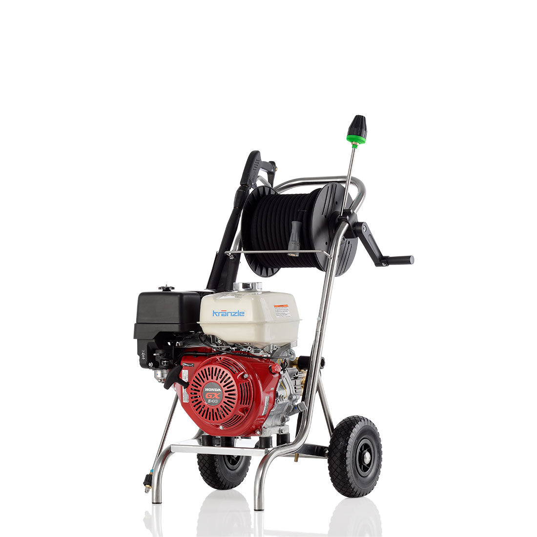 Kränzle B 16/250 met onderstel in RVS + oproller