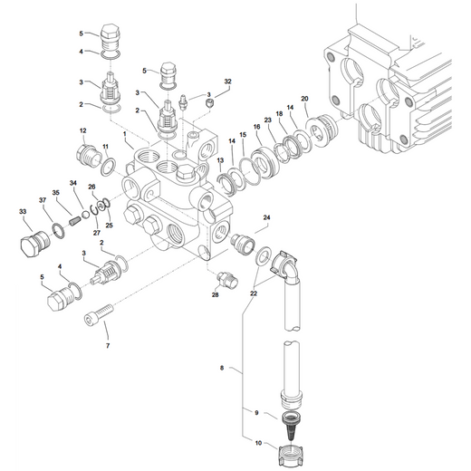Kränzle Therm 1017 (63220.0) - Ventielhuis
