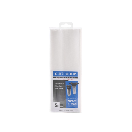 Cintropur Filtervliezen NW25  – Set van 5 Stuks (5, 10 of 25 Micron)