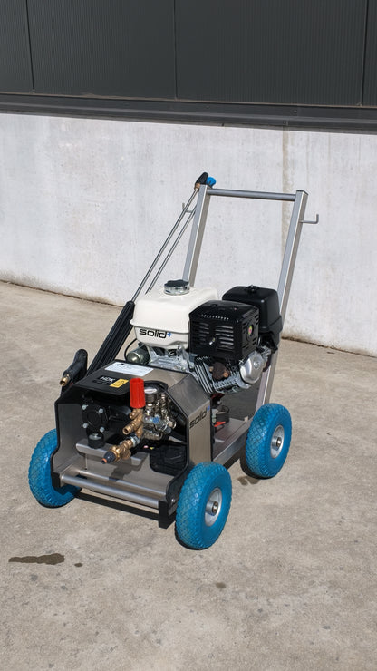 Occasie Solid HDK 200/21 – Benzine hogedrukreiniger | 200 bar – 21 l/min | Jonge occasie