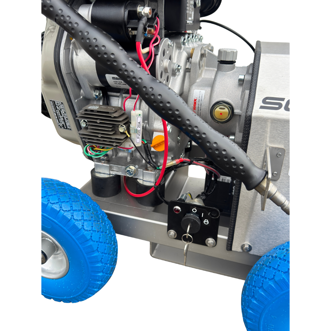 HDK-200/18-D hogedrukreiniger met dieselmotor elektrisch gestart