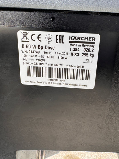 Kärcher B 60 W Bp Dose tweedehands | 120u