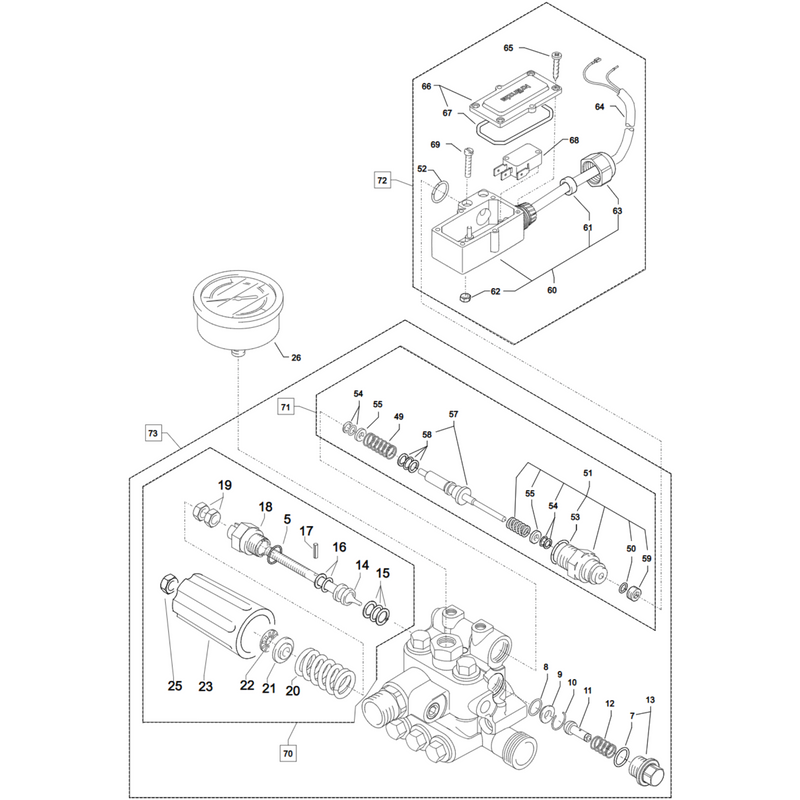 Kränzle HD 12/130 TS - Bypassysteem