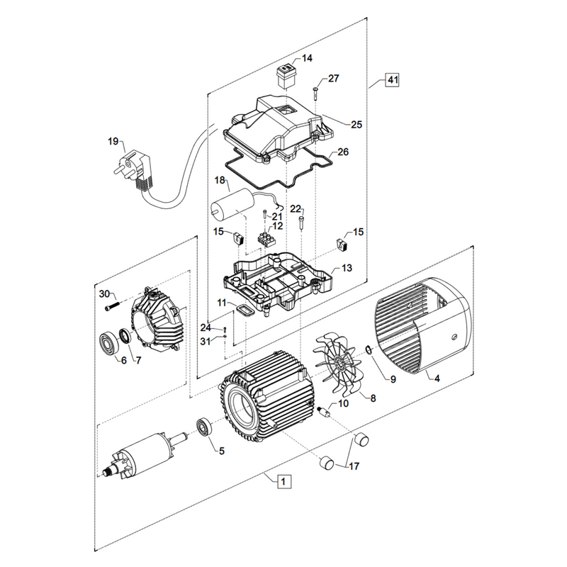 Kränzle K 1050 TST - Motor
