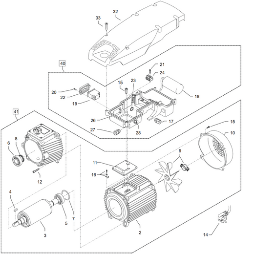 Kränzle Profi 160 TST - Motor