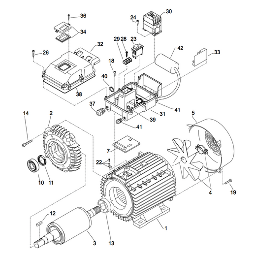 Kränzle Quadro 599 TST - Motor