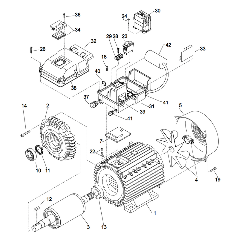 Kränzle Quadro 599 TST - Motor