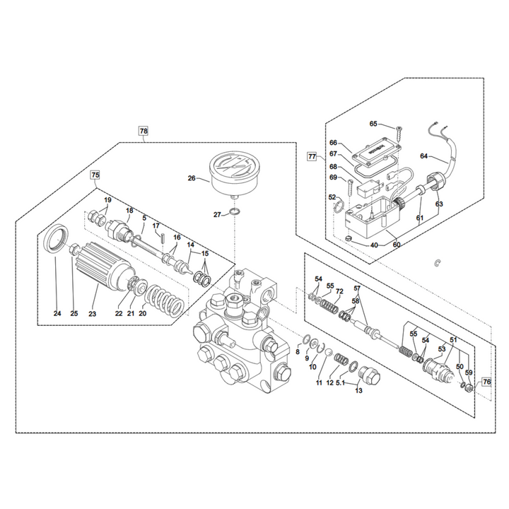 Kränzle Quadro 899 TST - Bypassysteem