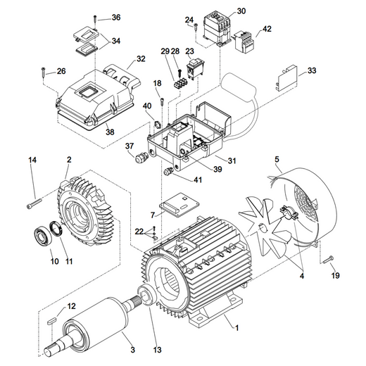 Kränzle Quadro 899 TST - Motor