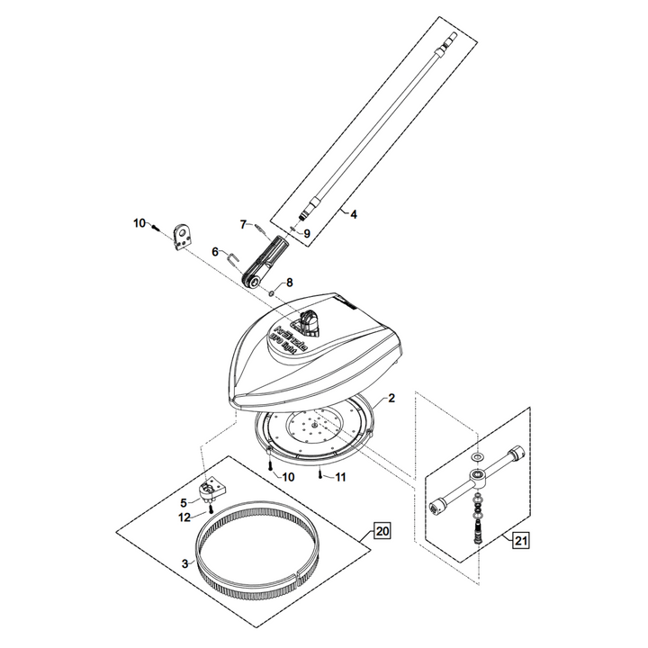Kranzle Round cleaner ufo light (K1050) - Round cleaner