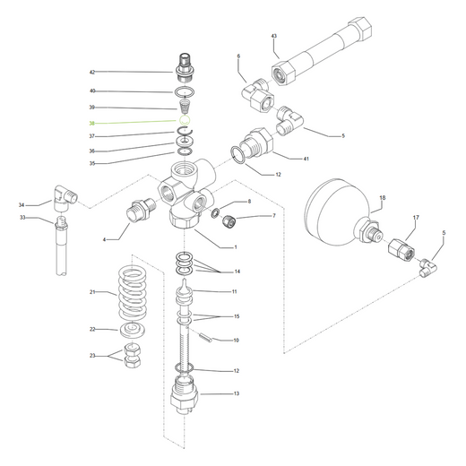 Kränzle Therm C 11/130 - Veiligheidsventiel