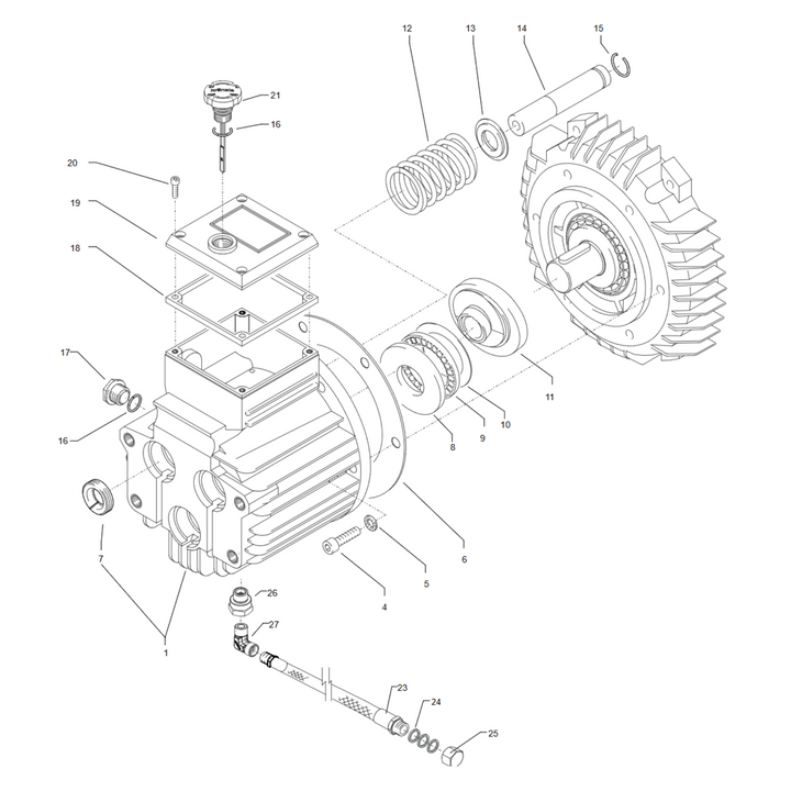 Kränzle Therm C 15/150 - Aandrijving