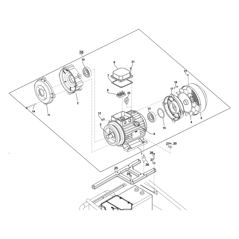 Kränzle Therm-RP 1000 - Motor