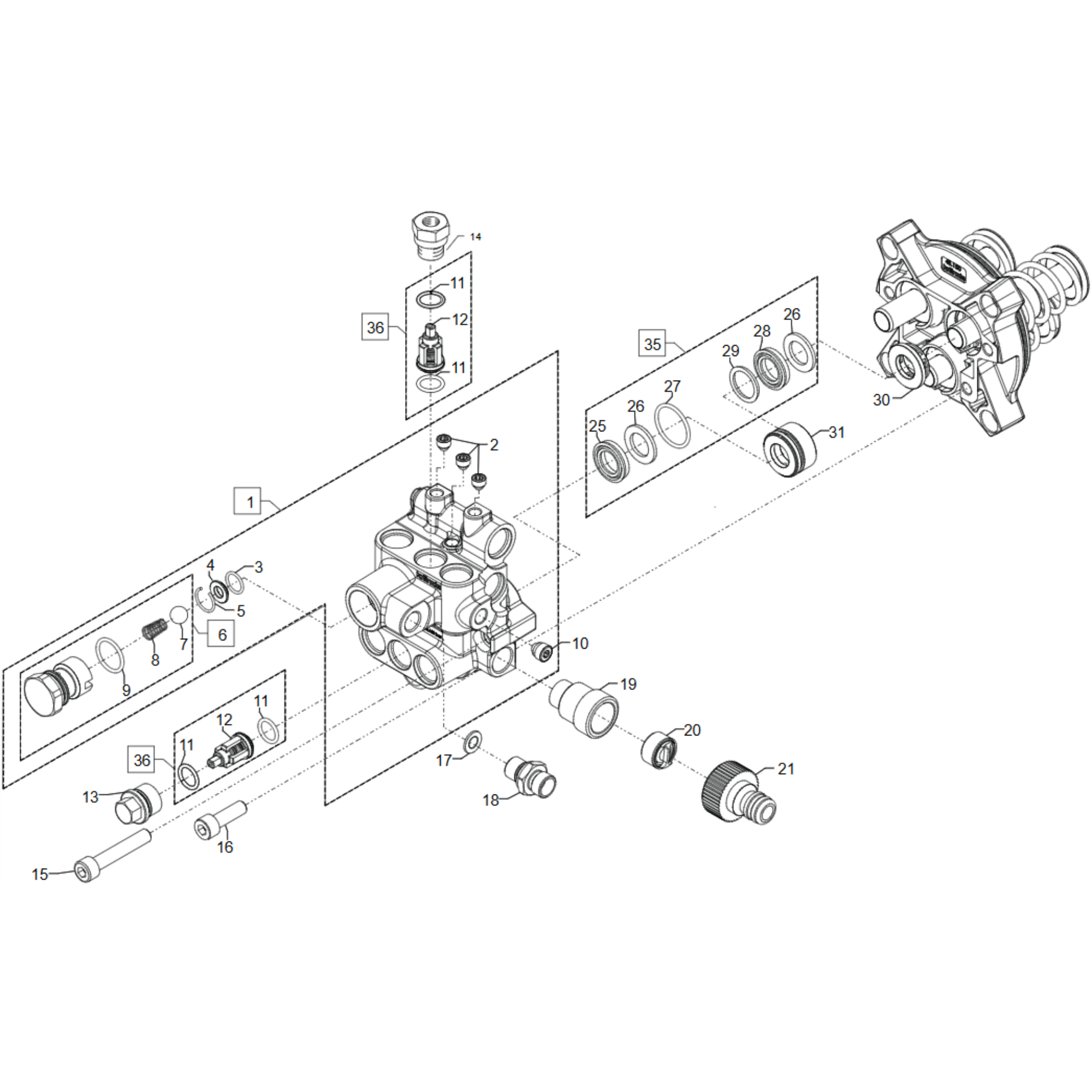 KranzleX8150TST_Ventielhuis