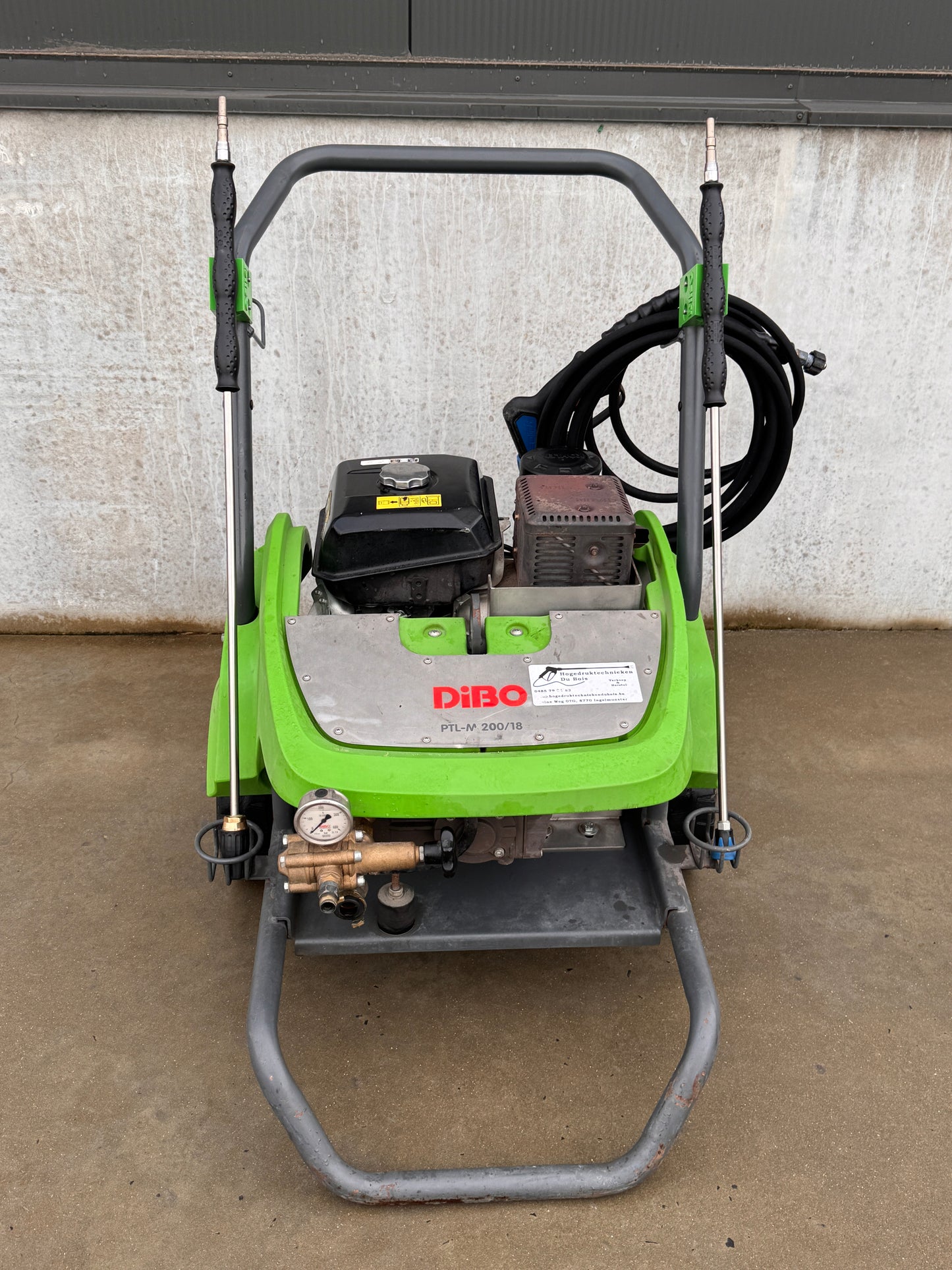 DiBO PTL-M 200/18 occasie hogedrukreiniger met benzinemotor