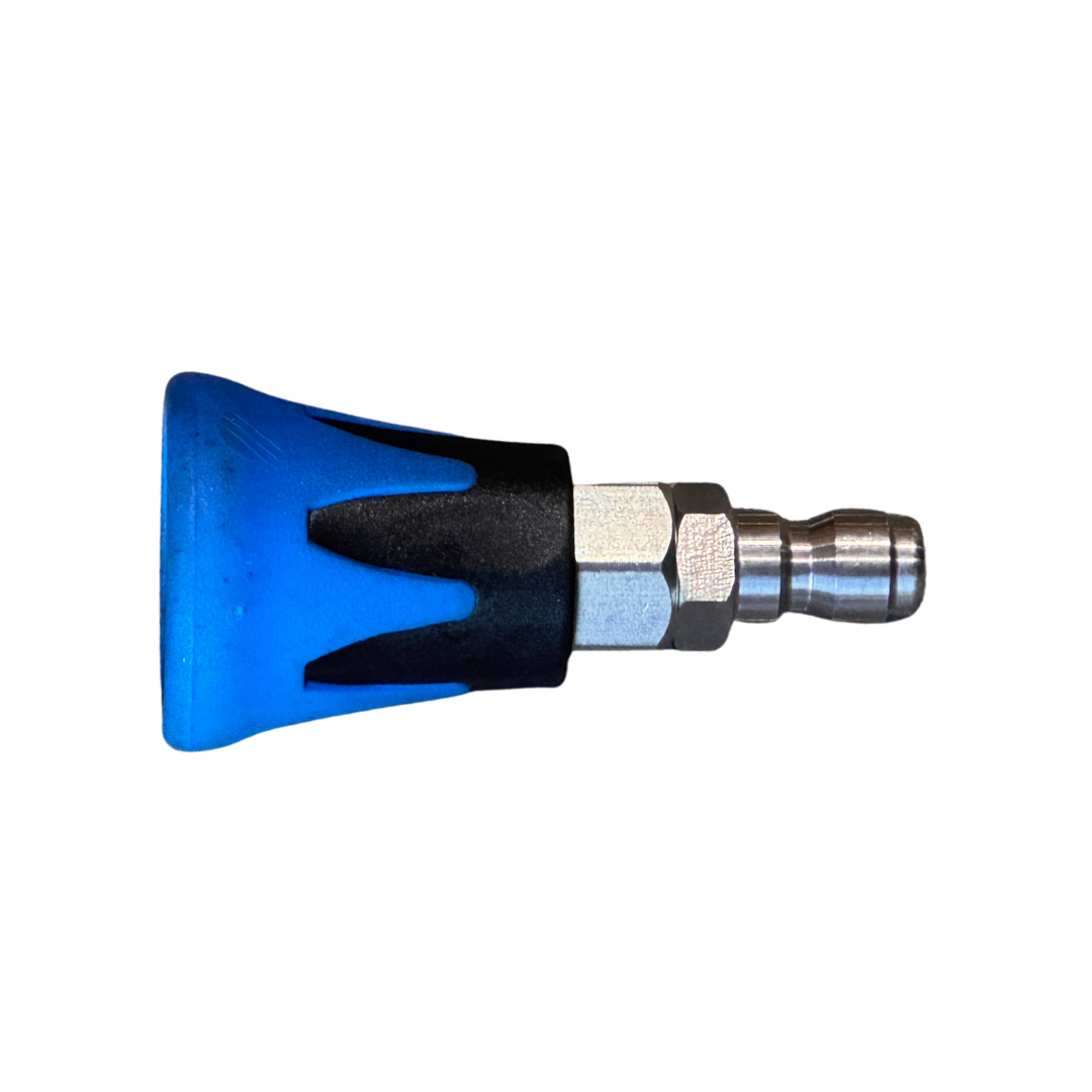 Vlakstraallans met rubber nozzlehouder en mini snelkoppeling (mini KW)