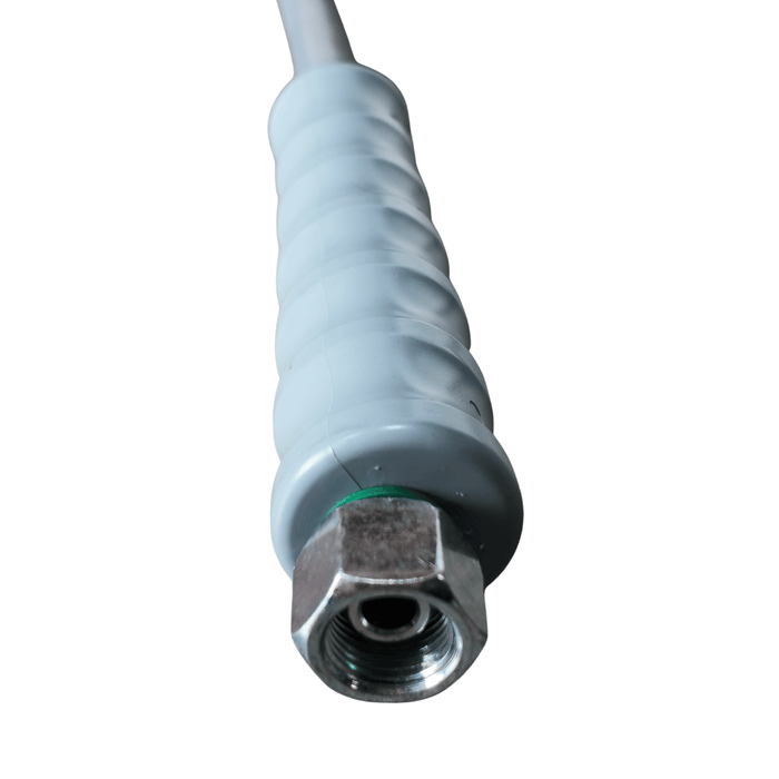 3/8 inch BSP wartel met knikbescherming op DN08 hogedrukslang