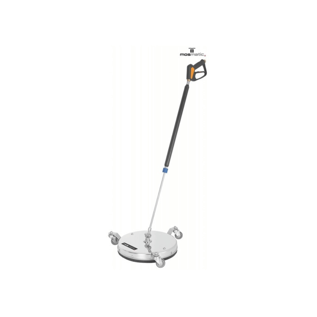 Mosmatic FL-ER 410 oppervlaktereiniger 410 mm met KDYF toggle swivel en inox zwenkwielen
