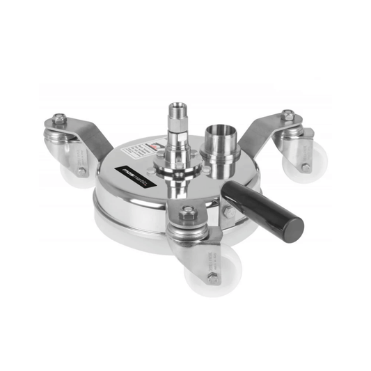 Mosmatic STM 200 Steaminator zonder lans met DXFS steam swivel, recoverypoort, polyamide wielen en kunststof spatbescherming voor hygiënisch stoomreinigen